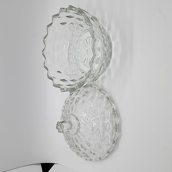 Vintage Small Fostoria Covered Dish Clear Glass - Picture 3 of 4